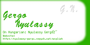 gergo nyulassy business card